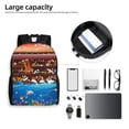 thumbnail image 3 of Defioc Animals On Noah's Ark2 Print Backpack -Travel,or Work Bookbag Daypacks with 15-Inch Laptop Sleeve and Dual Water Bottle Pockets, 3 of 6