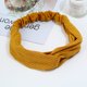 thumbnail image 4 of Paquete de 8 diademas de color sólido para mujer, bandas elásticas bohemias anudadas para el cabello Namotu HMHZ330, 4 of 7