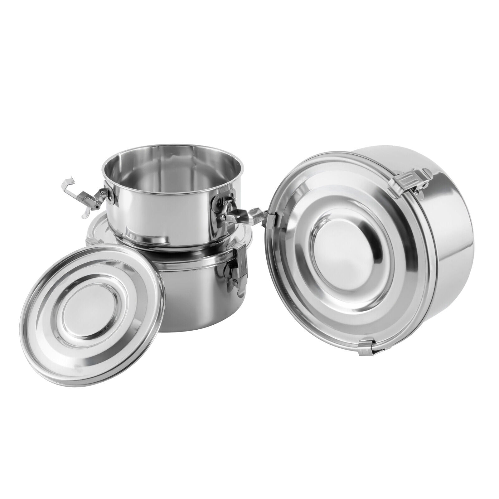 3 Sets Stainless Steel Food Storage Containers Kitchen Food Containers Airtight