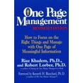 thumbnail image 1 of Pre-Owned One Page Management (Paperback) 0688157866 9780688157869, 1 of 1