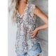 thumbnail image 3 of Blusa sin mangas con cuello en V y tiras de encaje con estampado floral para mujer Xemadio LRWJ115-10, 3 of 3