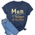 thumbnail image 3 of WILLBEST T-Shirts Femmes Mode Imprimé Haut Ample Col Rond T-Shirt 2457, 3 of 3