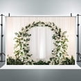 thumbnail image 4 of Wedding Backdrop Bridal Shower Ceremony Proposal Flowers Romantic Pretty Floral Marriage Photography Background Wedding Garland for Woman Photo Studio Shoot, 4 of 4