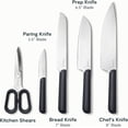 thumbnail image 6 of Caraway 14-Piece Kitchen Prep Set - Kitchen Knife Set & Wooden Utensil Set - Made With Premium German Steel Blades & FSC-Certified Birch Wood - Includes Organizer - Charcoal, 6 of 6