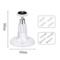 HORIALENCE Security Camera Mount Bracket 3Pcs in White Plastic for Home Use with Easy Adjustment 6.8X9CM
