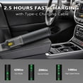 thumbnail image 6 of Handheld Car Vacuum Cordless, 20000PA Strong Suction, 4-in-1 Portable Rechargeable Mini Vacuum with Accessories for Small Jobs, Car, Office Desk, Keyboards, 3 Suction Modes, 6 of 8