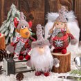 Christmas Doll Ornament Santa Snowman Girl Reindeer Stuffed Gnome Doll