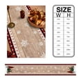 thumbnail image 6 of Farmhouse Christmas, Table Runner 90 Inches, Winter Reindeer Plaid Tree Snowflake Bed Runner Dresser Scarves Tabletop for Indoor Outdoor Parties/Ceremony/Banquet, 13" x 90", 6 of 8