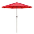 thumbnail image 6 of Yescom 9' Outdoor Solar Powered LED Umbrella 8 Ribs w/ 32 Lights for Patio Garden Deck Crank Tilt UV30 Red, 6 of 12