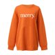 thumbnail image 3 of Gibobby Sudaderas Navideñas para Mujeres Sudaderas con cuello redondo y manga larga para mujer, suéter con estampado navideño, sudaderas holgadas sin capucha(Naranja,XG), 3 of 4