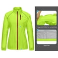 thumbnail image 4 of Little Donkey Andy Women's Lightweight Waterproof Cycling Stretch Jacket, Ultralight Windbreaker, Packable Yellow Size XL, 4 of 6