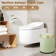 thumbnail image 4 of Motion Sensor Bathroom Trash Can - 3.7 Gallon Touchless Automatic Garbage Can with Lid, Plastic Smart Dog Proof Trash Bin for Toilet, Bedroom, Office, Kitchen - Green, 4 of 6