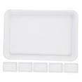 thumbnail image 5 of CIMAXIC 6Pcs Plastic Plant Trays for Potted Plants White Rectangular Saucer Drain Tray, 5 of 8