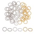 thumbnail image 1 of Jump Ring PH PandaHall chapado en oro de 24 quilates, 8 mm, 60 unidades, latón, 1 of 5