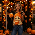 thumbnail image 2 of Qzwdhjm Halloween Shirt for Women Short Sleeve Pumpkin Graphic Tees Crewneck Comfy Casual Plus Size Top for Halloween Night Out, 2 of 7
