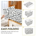 thumbnail image 2 of Yayeee Collapsible Cube Storage Bin with Lid Fabric Closet Decorative Basket with Handles, Gray Leopard Pattern, 2 of 7