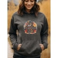 thumbnail image 2 of Festive Pumpkin Spice Quote Hoodie for Men and Women, Unisex Pullover Hooded Sweatshirt, Comfortable Cotton Poly Blend, Autumn Coffee Lover Casual Outfit, 2 of 5