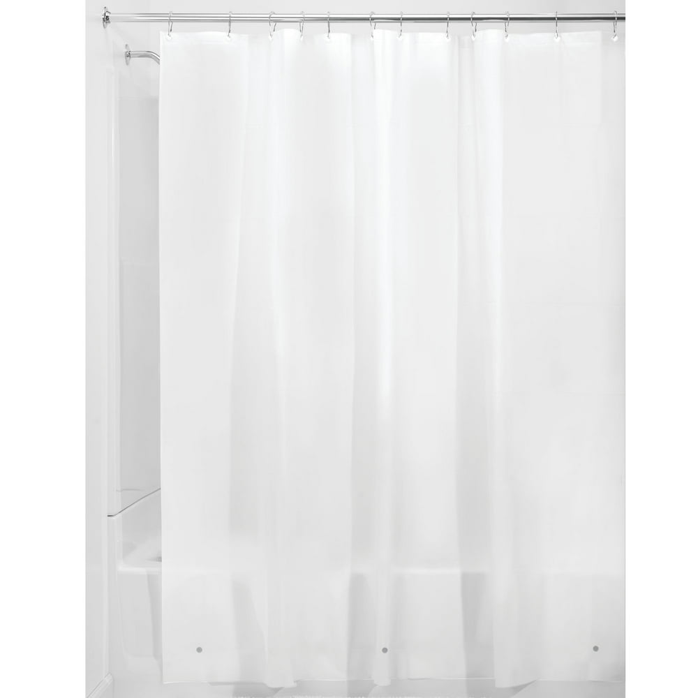 InterDesign PEVA 3 Gauge Shower Curtain Liner, Stall 54" x 78", Frost