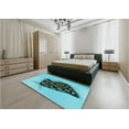 thumbnail image 4 of Ahgly Company Indoor Rectangle Patterned Deep-Sea Green Area Rugs, 5' x 8', 4 of 6