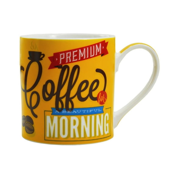 Set of 4 Coffee Mugs with Gift Box, Morning