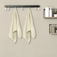 thumbnail image 6 of Unique Bargains Rhombus Pattern Hand Towel Set of 2 Cotton Highly Absorbent Towels Khaki 13" x 30", 6 of 8