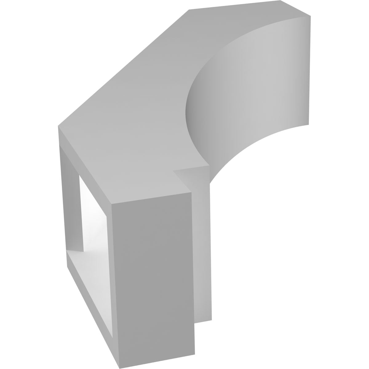 Ekena Millwork 3"W x 8"D x 12"H Imperial Architectural Grade PVC Knee Brace