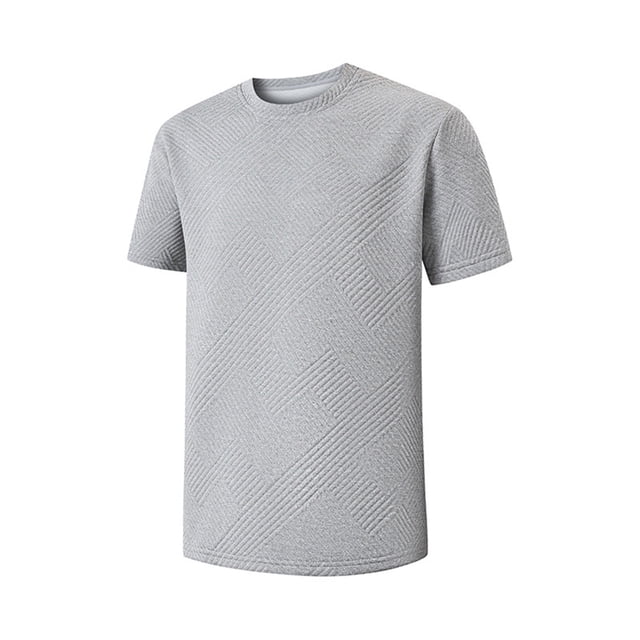 pstuiky camisetas de hombre, Camiseta deportiva informal de manga corta con cuello redondo para hombre, transpirable y de seda helada. ropa de hombre m