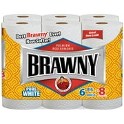 Brawny 6 Big Roll Towel White