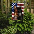 thumbnail image 2 of Shikoku Dog American Flag Garden Flag, 2 of 3