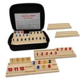 thumbnail image 1 of Set de juego Rummy Cube uvcany para 6 jugadores con estantes de madera y funda, 1 of 6