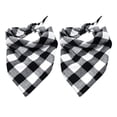 thumbnail image 1 of Paquete de 2 pañuelos para perros, pañuelos navideños clásicos a cuadros para mascotas, baberos triangulares, pañuelo, accesorios para disfraces de mascotas para perros pequeños, medianos y grandes,, 1 of 5