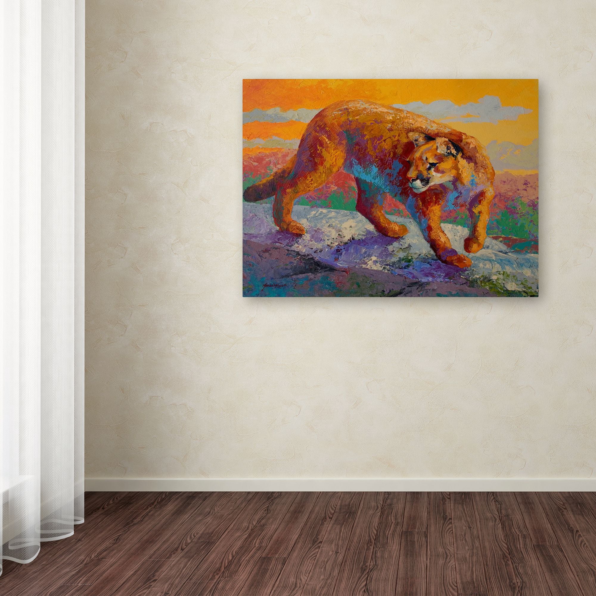 Marion Rose 'Ridge Cougar' Canvas Art