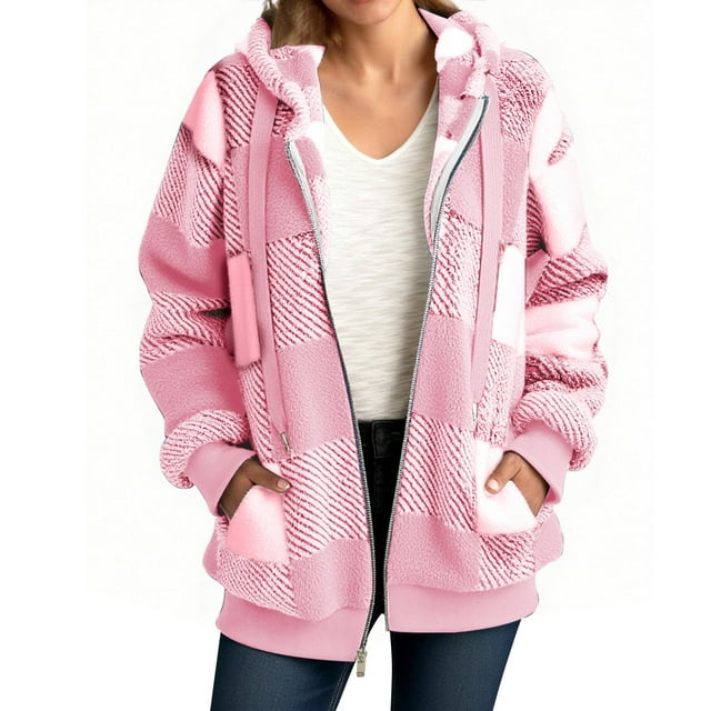 Cardigan pour Femmes - Mode Cardigan à Capuche à Fermeture Éclair pour Femmes - Tenue Décontractée Quotidienne