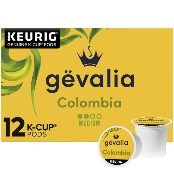 Gevalia Colombia Medium Roast KCup® Coffee Pods, 12 ct Box Walmart