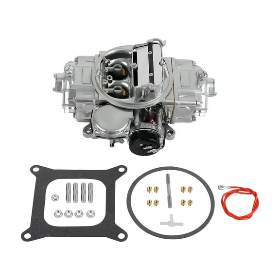 Maxpeedingrods 0-80508S 4 Barrel Carburetor Carb for Holley Model 4160 750 CFM Electric Choke Square Bore Vacuum Secondary Dual Inlet Carburetor for GM Chrysler Ford A/T Kickdown Linkage