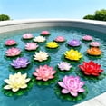 thumbnail image 5 of EVA Realistic Artificial Lotus Flower Faux Water Plant For Home Weddings Pond Decoration, 5 of 6
