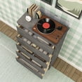 thumbnail image 4 of Max & Lily Dresser, 5 Storage Drawers Farmhouse Solid Wood Bedroom Dressers, Driftwood, 4 of 10