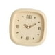 thumbnail image 4 of Reloj de pared moderno minimalista, silencioso, con adorno artístico, cuadrado, 25 cm, decorativo. Amarillo, 4 of 9