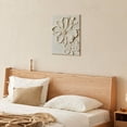 thumbnail image 7 of White Textured Flower Canvas Wall Art, Neutral Floral Abstract Print, Modern Minimalist Flower Artwork, Black and White Botanical Wall Decor for Living Room Bedroom, 7 of 7
