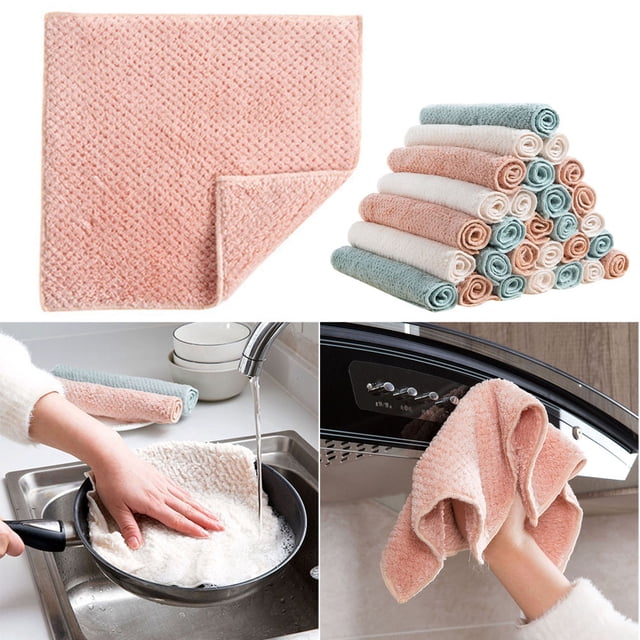 Vaidha Nonstick Oil Velvet Hand Towel Kitchen Quick-drying Hanging Hand Thickened Towel