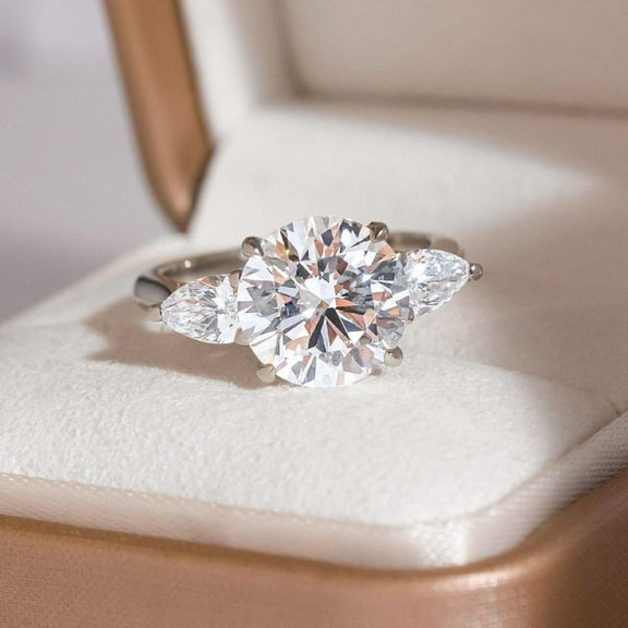 solitaire jewels 3.5CT Radiant Moissanite Hidden Halo Engagement Ring For Women, 14K Yellow Gold