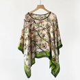 thumbnail image 1 of Oversized Square Scarf Shawl Silk Simulation Thin Summer Sun Protection Women Outerwear, 1 of 6