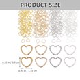 thumbnail image 3 of 320pcs Heart Linking Charms Open Jump Rings Linking Rings for Jewelry Making, 3 of 8