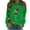 Green, variant on DianGeFu Womens Hoodies Pullover Plus Size Print Round Neck Loose Long Sleeve for 2024 Christmas Fashion(Black,S)