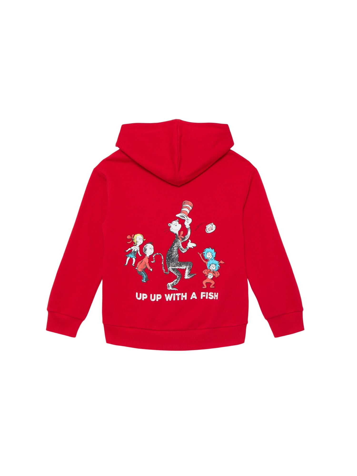 Dr. Seuss Girls and Big Girls Cat in the Hat Graphic Hoodie, Sizes 4-16