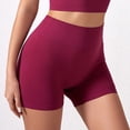 thumbnail image 4 of mfyjkho Pantalones Cortos Para Mujer, Pantalones Cortos De Cintura Alta, Elásticos, Ajustados, Transpirables, Para Correr Y Moldear El Cuerpo, De Color Liso Para Mujer Pantalones Cortos Para Mujer Xl, 4 of 9