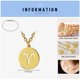 thumbnail image 1 of Collar con colgante de moneda del zodiaco de 12, Gargantilla de acero inoxidable 316l, collares para mujer, joyería de oro 2022, 1 of 5