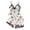 White, variant on Sakmal Pajamas Sets for Women Under $10 White Sleeveless Shorts Pant Graphic Comfy Camisole Lace Nightwear Tops for Ladies