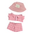 thumbnail image 5 of Conjunto de Ropa para Muñecos de Peluche CUTICAT Traje a Cuadros Rosa, 5 of 5
