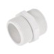 thumbnail image 1 of Adaptador de tubo hexagonal de rosca macho G1-1/4 Uxcell, conector de manguera para tanques de agua, PVC blanco 46.5mm / 1.83 pulgadas, 1 of 3